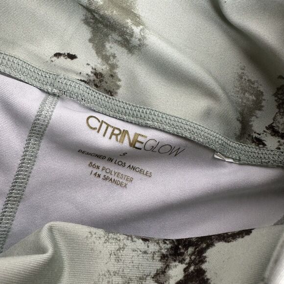 citrine glow green high waist leggings size S - Picture 5 of 5